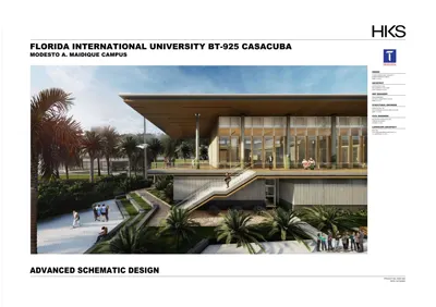 Florida International University CasaCuba schematic design cover from the official project portfolio